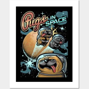 Pugs in Space Posters and Art